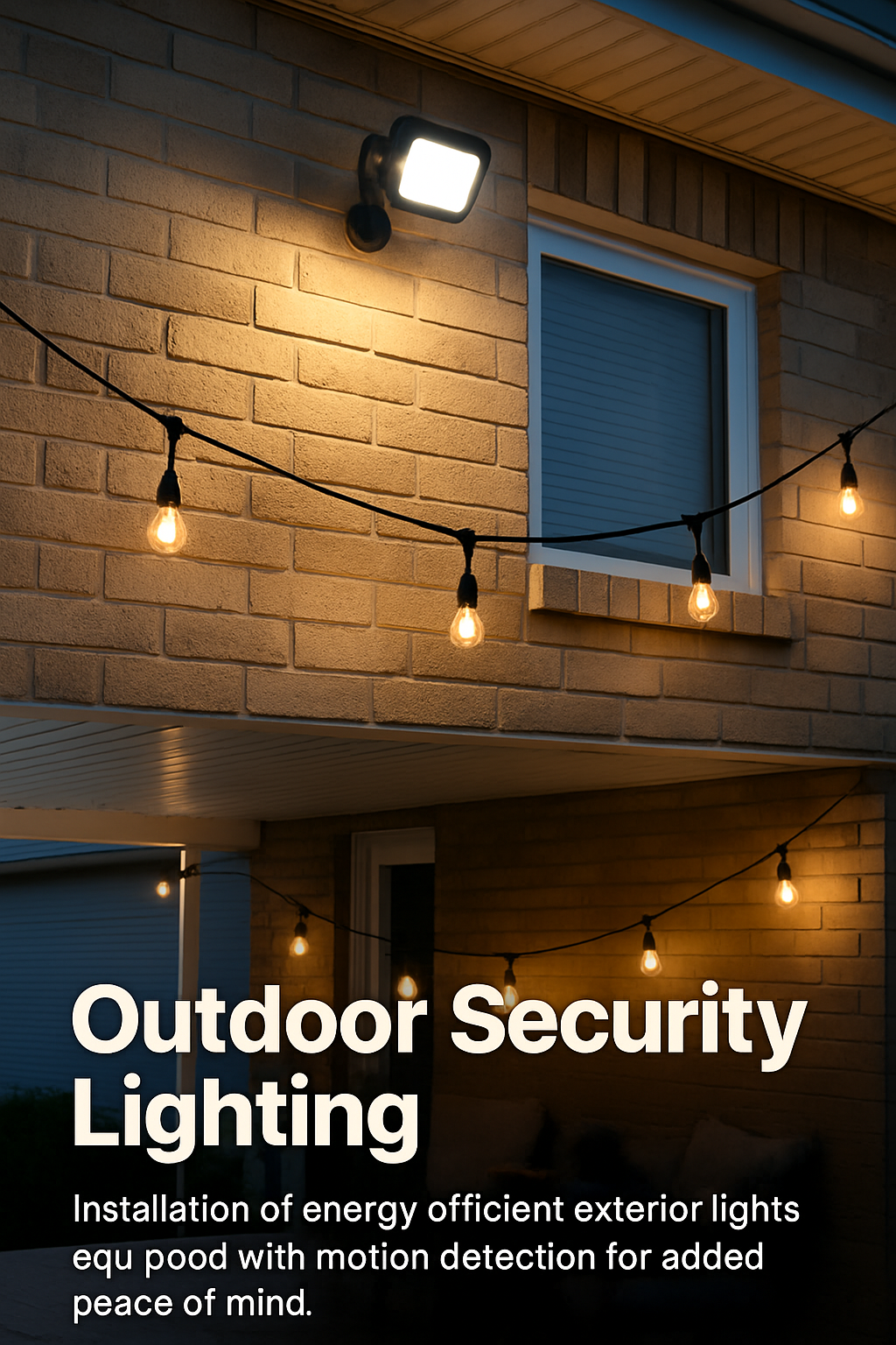Outdoor Security Lighting Setup